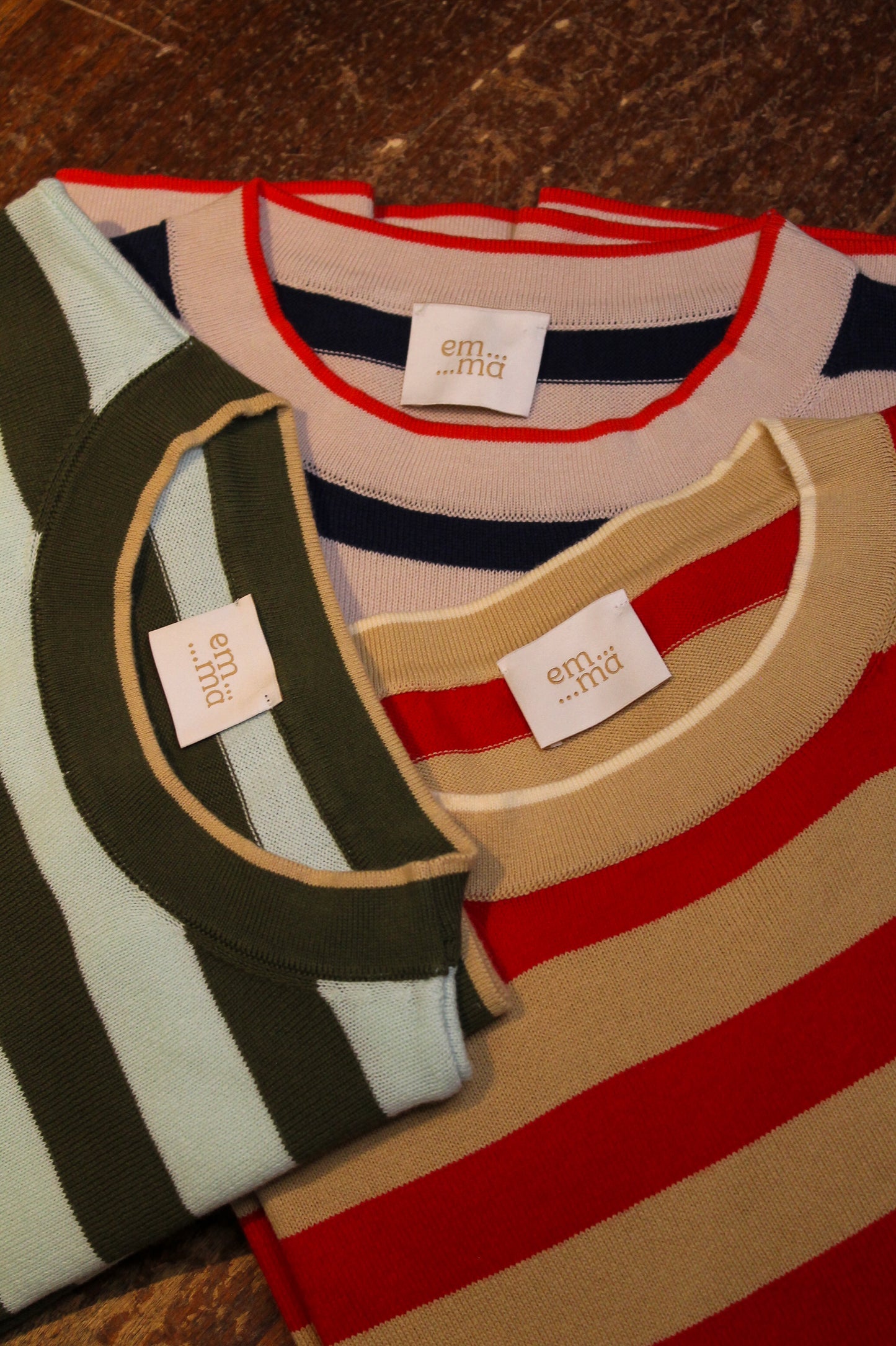 Maglia girocollo a righe