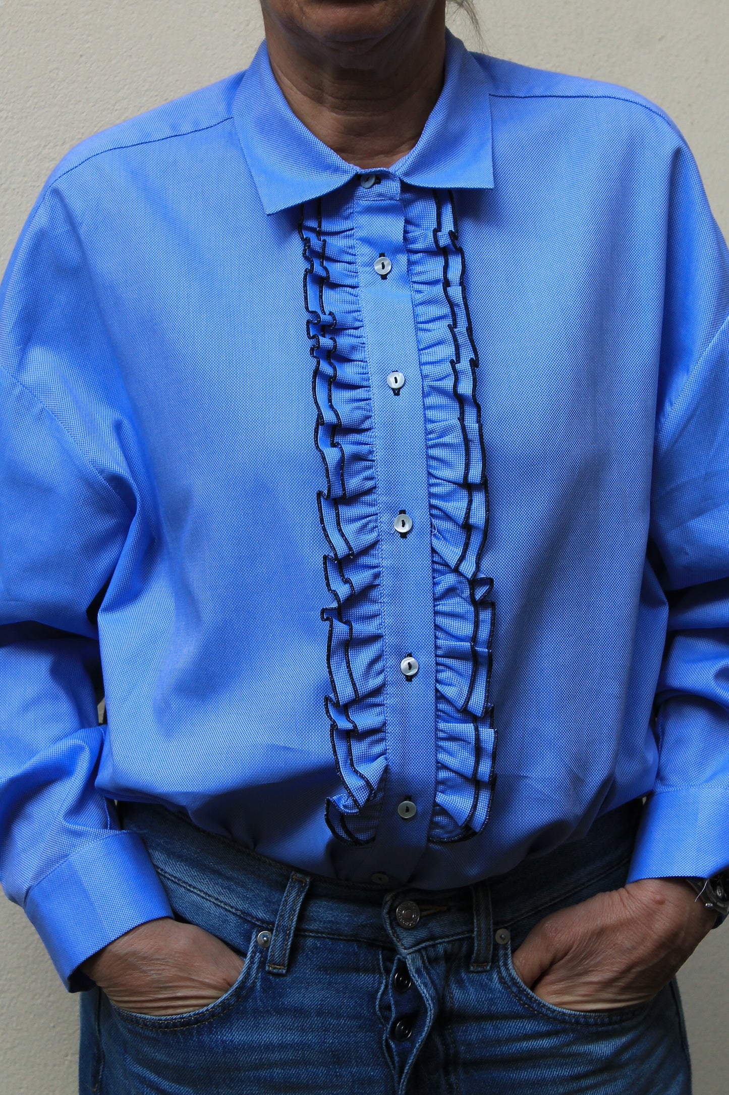 Camicia con Rouge - Azzurra