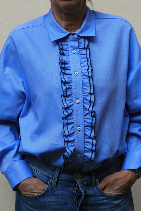 Camicia con Rouge - Azzurra